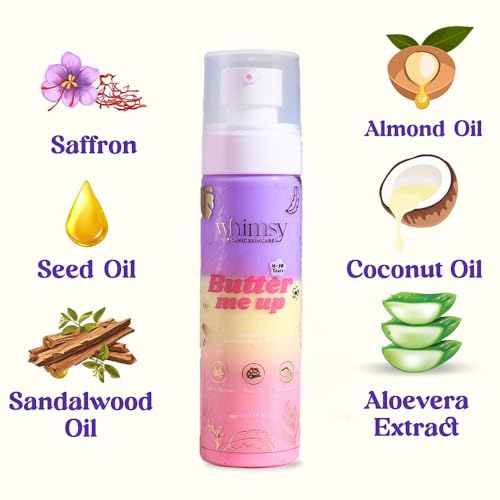 Whimsy Beauty Face Moisturizer for Kids & Preteens | Hydrating Cream with Shea Butter, Rose Oil & Saffron Extract | Gentle Face Care for Girls | 4 to 16 Years | Natural Formula | Sulfate & Paraben Free | Dermatologist Tested | 100 ml