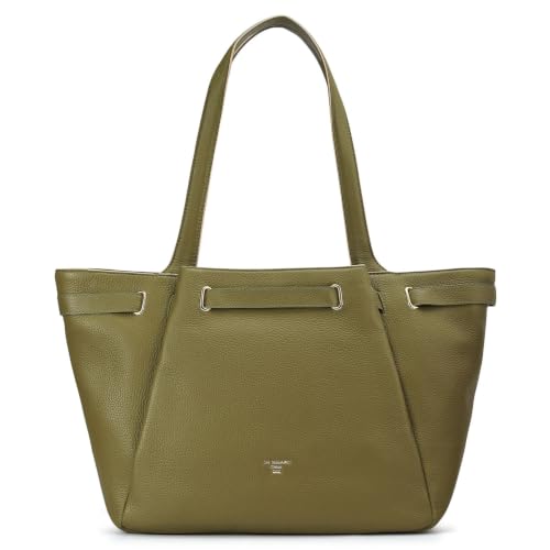 Da Milano Leather Satchel Bag for Women - Black (LB-02012)