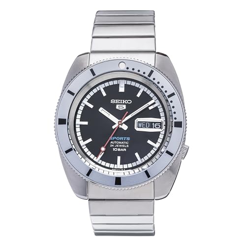 SEIKO Stainless Steel Analog Black Dial Men's Watch-Srpl05K1