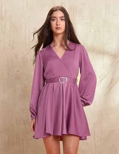 U.S. Polo ASSN. UWAW25DRS219 DK. Purple Womens Dress (UWAW25DRS219_Purple_S)