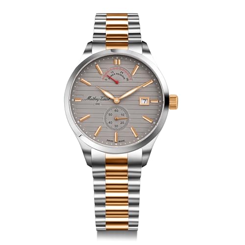 Mathey-Tissot Swiss Made Urban Power Reserve Quartz Grey Dial Analog Watch for Men - H411ATPRRS