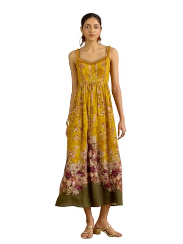 Aarke Ritu Kumar Yellow Gulmohar Long Dress