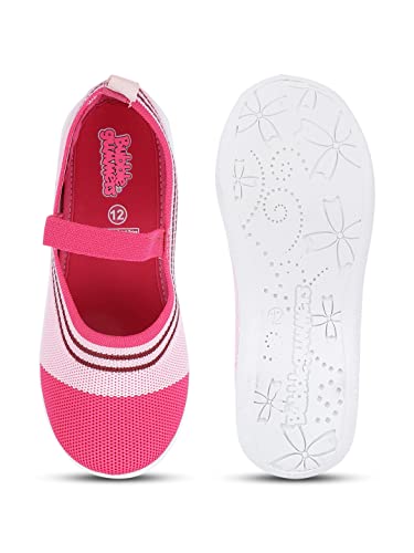 Bubblegummers Girl's Knit Bow Ballerina Pink Sneakers-13 Kids UK (33 EU) (3115267)