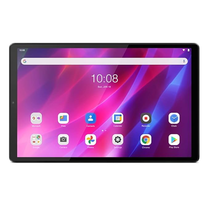 (Refurbished) LenovoTab K10| 10.3 Inch Full HD Display| Wi-Fi+ LTE (Voice Calling)| 4GB RAM, 64 GB Storage| 7500 mAh Battery| 8 MP Rear Camera with LED Flashlight Certified -Blue