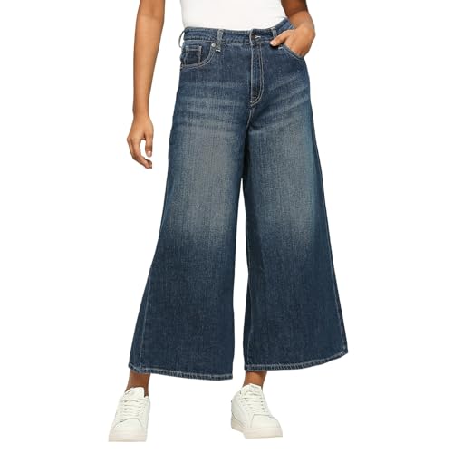 Pepe Jeans Women's Relaxed Jeans (PL204658J676_Med Used_Dark Indigo Blue