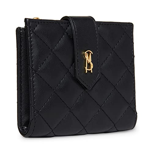 Steve Madden Womens Steve Madden JEM Bifold Card Case, Black, One Size US, Black, One Size