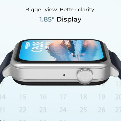 Noise Pulse Hyper Smart Watch with 21 Days Battery, 1.85" Display, AI Watch Faces, 100+ Sports Modes, Health Suite, SpO2 & Heart Rate Monitor, 1ATM Water Resistant(Jet Black)