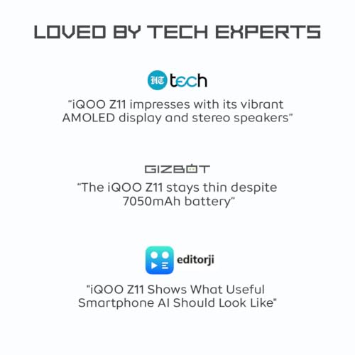iQOO Z11 5G (Celestial Blue, 8GB RAM, 128GB Storage) | India's 1st MediaTek Dimensity 7500 Turbo Processor* | 3D Curved Display- Brightest Display in the Segment* | AI Captions- Record & Recap*