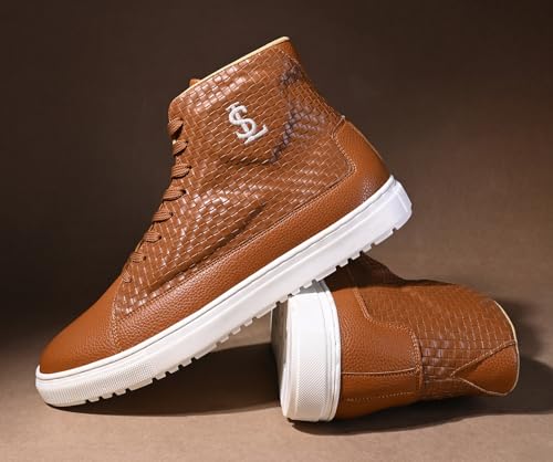 LOUIS STITCH Russet Tan Sneaker for Men | Comfortable Ankle Boot Sneaker | LSP-SNK-AVI007 | UK-11