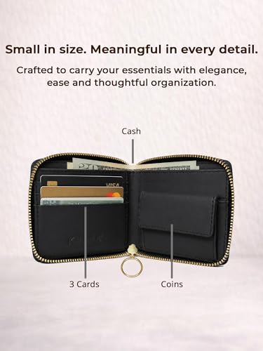 Kalankit Rakhi Gifts for Sister | Rakshabandhan Gifts for Sister, Wallet for Woman | Compact Pocket Small Purse for Women, Mini Bi-Fold Card Holder, Women's Wallet | Cute Money Purse for Girls