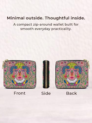 Kalankit Sister Gift for Rakhi | Rakhi Gift for Sister, Small Wallet for Woman | Mini Bi-Fold Purse for Women, Compact Pocket, Cute Money Purse for Girls |Zip Wallet for Women | Sister Rakhi Gifts