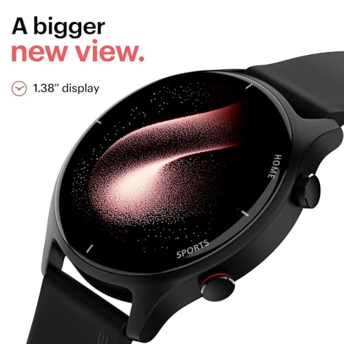 Noise Twist Round dial Smart Watch with Bluetooth Calling, 1.38" TFT Display, up-to 7 Days Battery, 100+ Watch Faces, IP68, Heart Rate Monitor, Sleep Tracking (Mocha Brown)