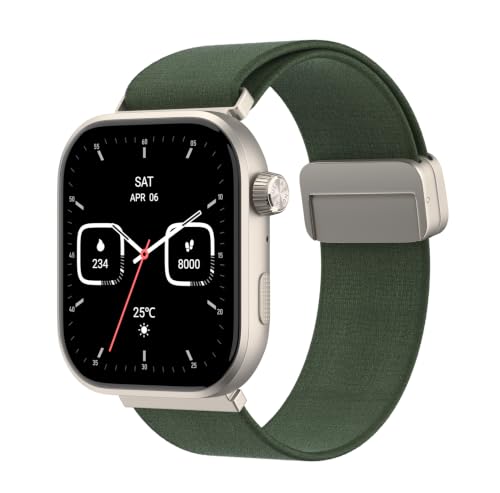 Noise New Launch ColorFit Ultra 4 Smartwatch with BT Calling, 1.96" AMOLED Always-On Display, AI Transcription & Voice Commands, Metal Body, 10m Water Resistant, Heart Rate Monitor (Sage Green)