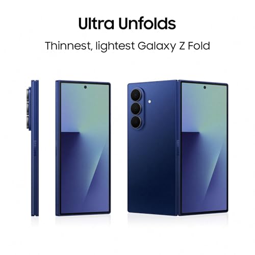 Samsung Galaxy Z Fold7 5G Mobile with Galaxy AI (JetBlack, 12GB RAM, 512GB Storage), Ultra Sleek Design with 200MP Camera, Ultra-Smooth Gaming with Powerful Snapdragon 8 Elite, Google Gemini