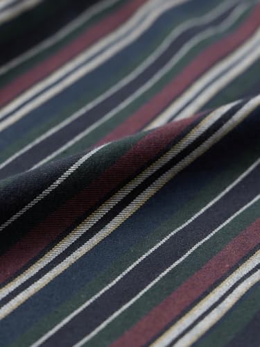 The Souled Store Striped Shirt: Amazonia Men and Boys Long Sleeve Spread Collar Cotton Lightweight Easy to Style Everyday Office Wear Casual Relaxed Shirt