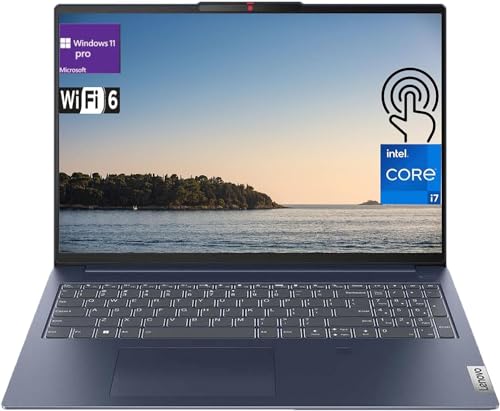 Lenovo IdeaPad Slim 5i Laptop, 16" Touchscreen IPS WUXGA Display, Intel i7-1355U 10-Core Processor, 16GB RAM 2TB SSD, Fingerprint Reader, Backlit Keyboard, Wi-Fi 6, Bluetooth, Windows 11 Pro, Blue