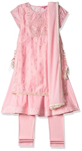 Biba GIRL PRINTED FITTED KID(KW4319_PINK_13)