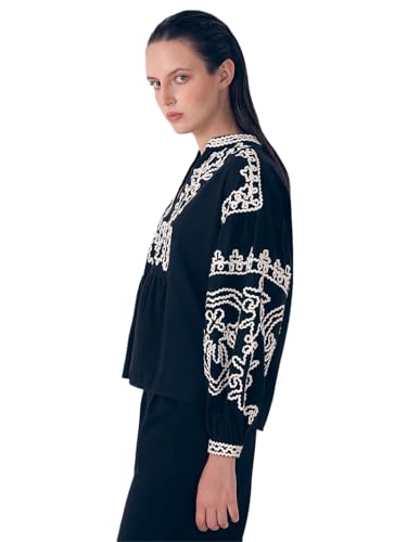 VERO MODA Women's Regular Fit T-Shirt (9007680-Jet Black_Jet