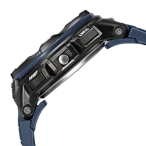 Fastrack Quartz Analog Digital Black Dial Blue Plastic Strap Unisex Watch - NT38076PP05W