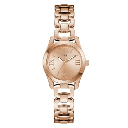 GUESS Rose Gold Round Dial Analog Women's Watch - GW0927L4