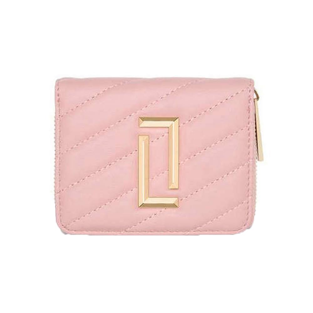 Lavie Luxe Women's Diagonal Flap Quilted Small Zip Wallet |Ladies Gift