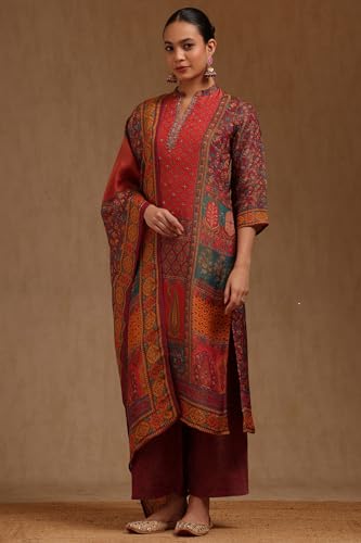 Soch Women's Shimmer Salwar Suit Set (RSD-EWA5CD22459_Multicolour