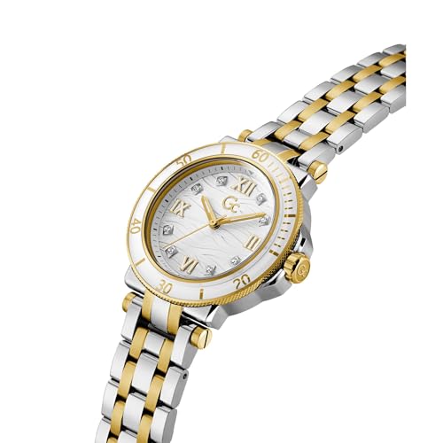 GC Analog White Dial Women's Watch-Z45002L1MF