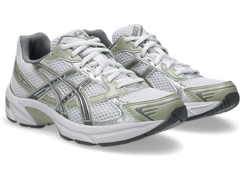 ASICS Womens GEL-1130 White/Dried Leaf Green Sneakers - 4 UK (1202A164.124)