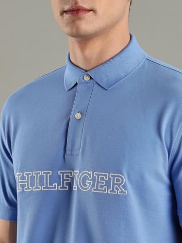 Tommy Hilfiger Embroidered Logo Regular-Fit Cotton Polo T-Shirt