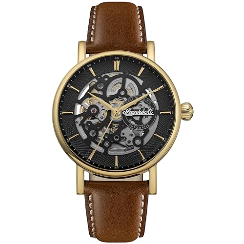Ingersoll The Prince Automatic Black Skeleton Dial Analog Watch - for Men I18503
