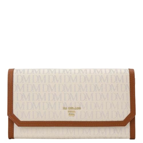 Da Milano Premium Leather Wallet for Women | Multi Compartment Travel Wallet - Marshmallow White