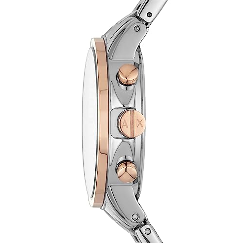 Armani Exchange Stainless Steel Analog Silver Dial Women Watch-Ax4331, Multi-Color Band