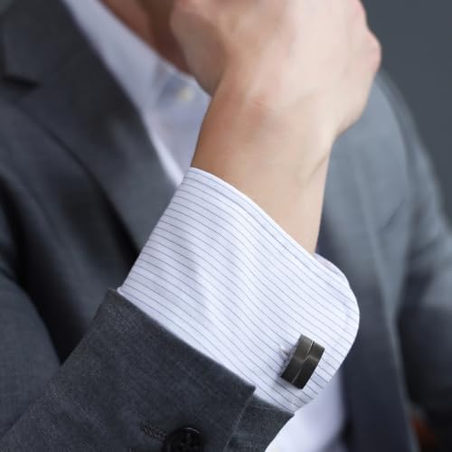 Shazé Balance Bars Silver Cufflinks