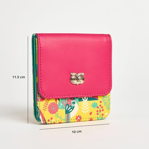 Chumbak Women’s Wallet – Everyday Compact PU Leather Wallet, Ladies Purse with Card Slots & Secure Closure – Stylish Vegan Leather Travel Wallet