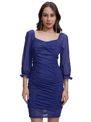 Tokyo Talkies Women Knee Length V-Neck Casual FIT TTJ6009750 L