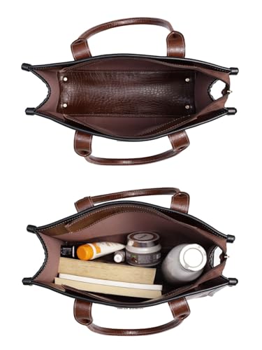 Bagsy Malone Women's Large Sized Hand Bag With Adjustable & Detachable Sling Strap And Top Handles