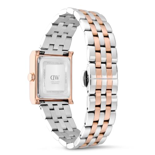 Daniel Wellington Square 24mm Silver Dial Analog Women Watch - DW0DL2800