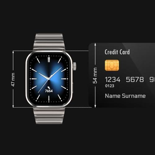 Noise Pro 6 Max Smart Watch:Intelligent AI, Endless AI Watch Faces, AI Companion, 1.96” AMOLED, Stainless Steel Build, Built-in GPS, 5 ATM, EN2 Processor, for iOS & Android(Pure Titanium)