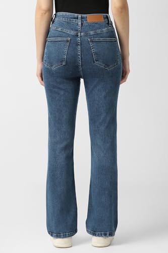 Women Blue Mid Wash Jeans