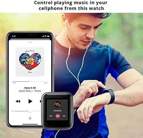 MARVIK Smart Watch for Kids Boys Men Women Girls D20 Plus 2025 Waterproof Fitness Band for Android iOS – Sports Tracker, Sleep & Heart Rate Monitor - Black
