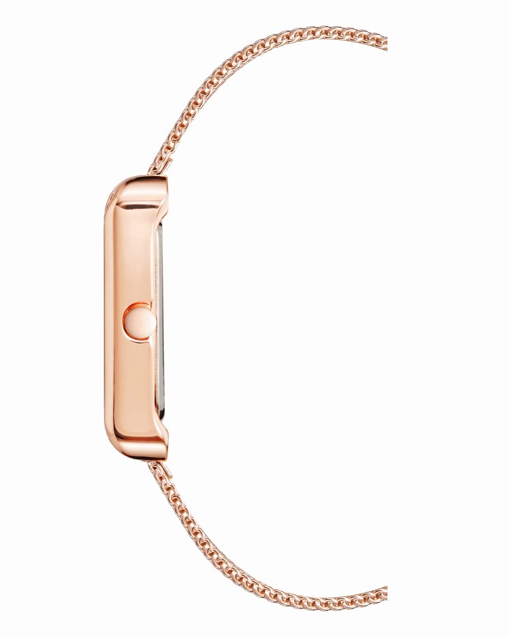 Nine West Women's Analog Watch, Rose Gold Mesh Band, Manufacturer Movement, Chronograph, Stainless Steel