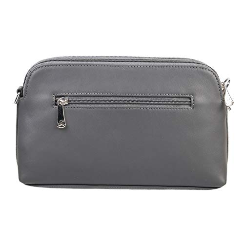 Mochi Womens Synthetic Grey Zip Top Sling (One Size)