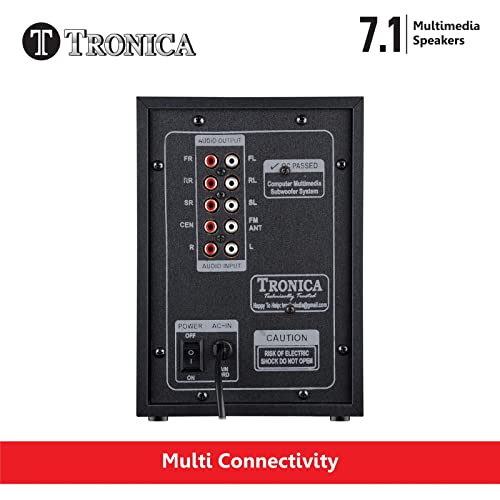 TRONICA PS07 Premium Series 7.1 Digital 60W Bluetooth Home Theater System PenDrive FM Aux TV Compatible with All Function Remote