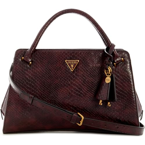 GUESS Bordeaux Textured Annita Girlfriend Satchel Bag