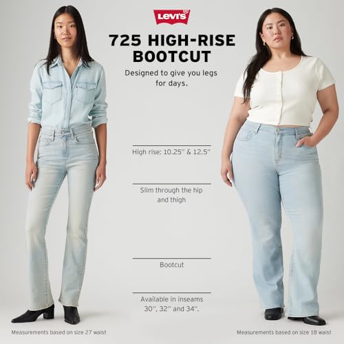 Levi's Women's 725 High Rise Bootcut Jeans, Lapis Dark Horse, 34 (US 18) M