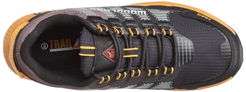 Woodland Men's Black/Yellow MESH Sports Shoes-6 UK (40EURO) (22YG257HS)