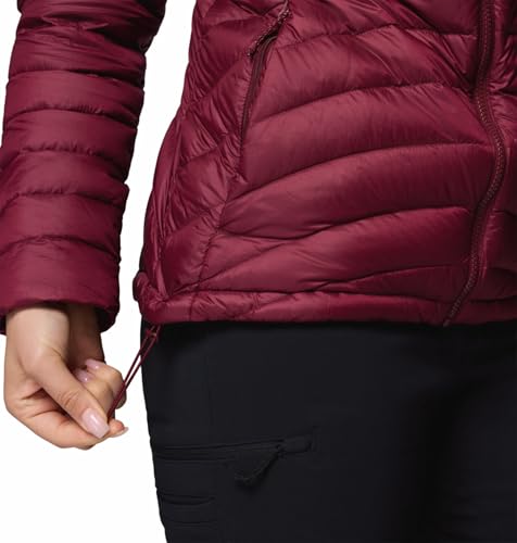 Columbia Women Maroon OmniShield Corelite Down Jacket, XL