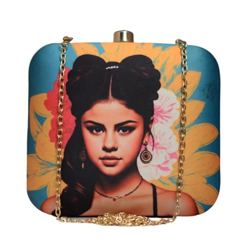 Artklim Selena Gomez Printed Clutch