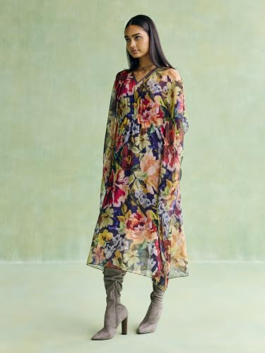 Aarke Ritu Kumar Multi Celestiall Kaftan Dress with Camisole Multicolour