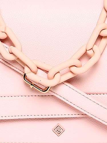 Call It Spring Chainned Women's Light Pink Shoulder Bag